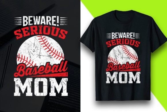 Beware Serious Baseball Tshirt Design