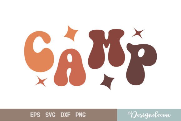 Camp Retro Wavy SVG Sublimation T-shirt