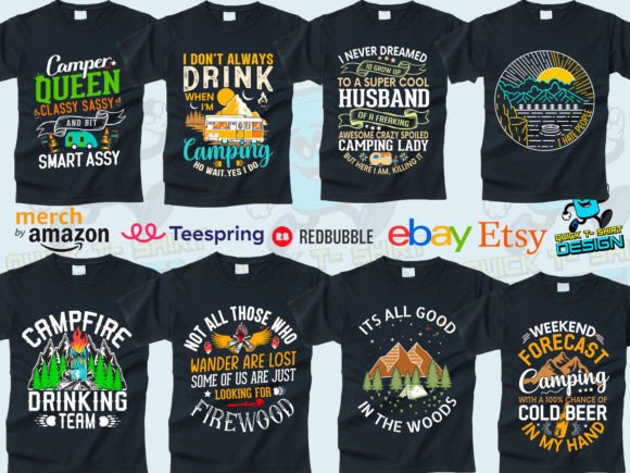 Camping Funny T Shirt Design