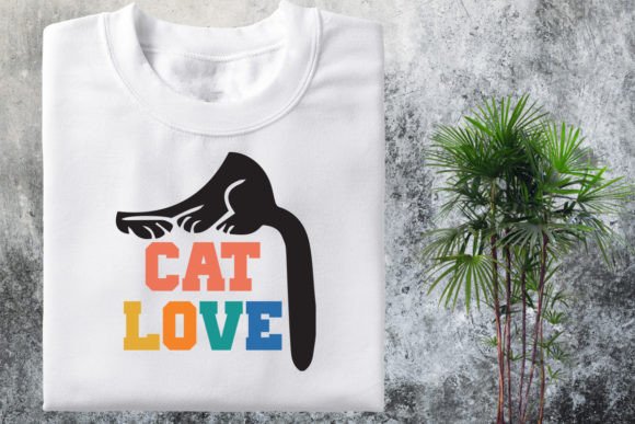 Cat T-Shirt Design for Real Embroidery Projects