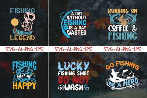 Fishing Bundle T-shirt Design