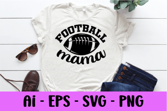 Football Mama T-shirt Svg