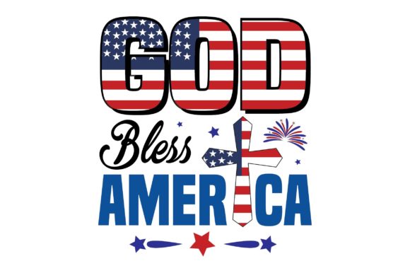 God Bless America Svg T-Shirt Design