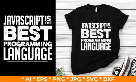 JAVASCRIPT TYPOGRAPHY T-SHIRT DESIGN Review for Real Projects
