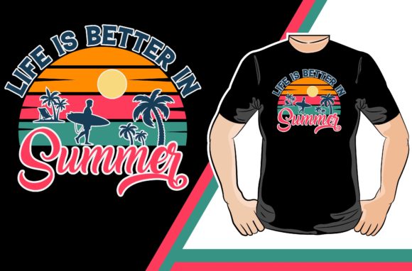 Life is Better in Summer T-shirt Design Review