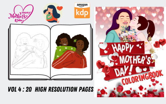 Mothers Day Coloring Page Vol 4